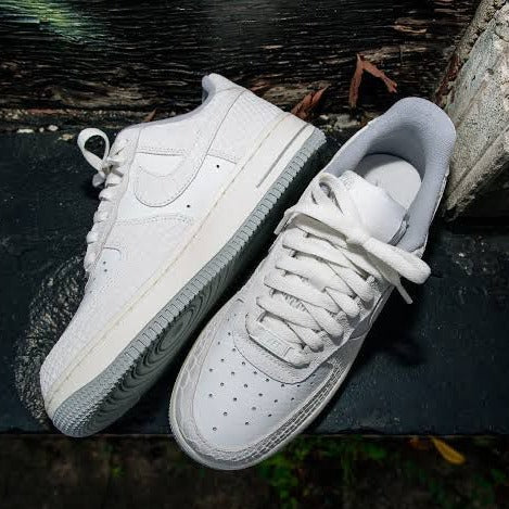 Luxury Nk Airforce 1 white python shoes
