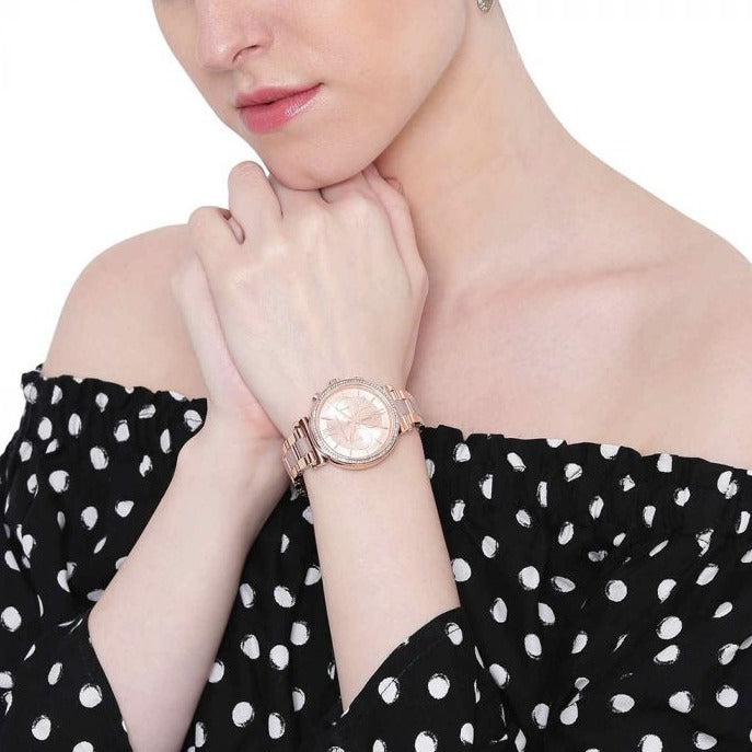 MK rosegold premium watch