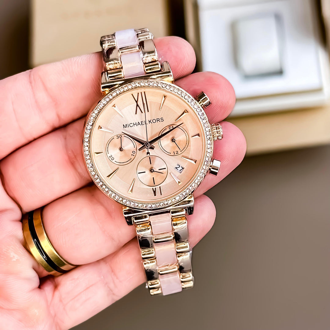MK rosegold premium watch
