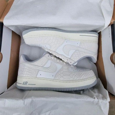 Luxury Nk Airforce 1 white python shoes