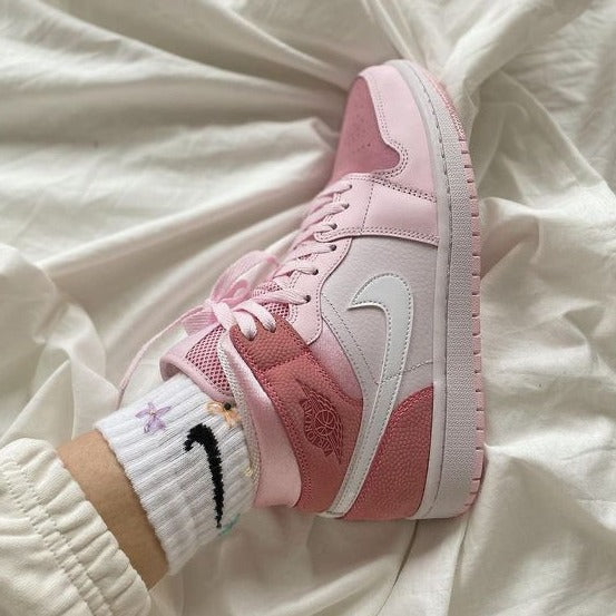 Air high digital pink shoes