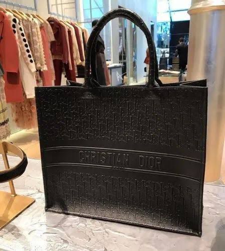 Cd leather book tote bag - AmazingBaba