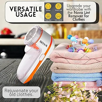 Nova Lint Remover for Clothes - Fabric Shaver Tint and Dust Remover - AmazingBaba