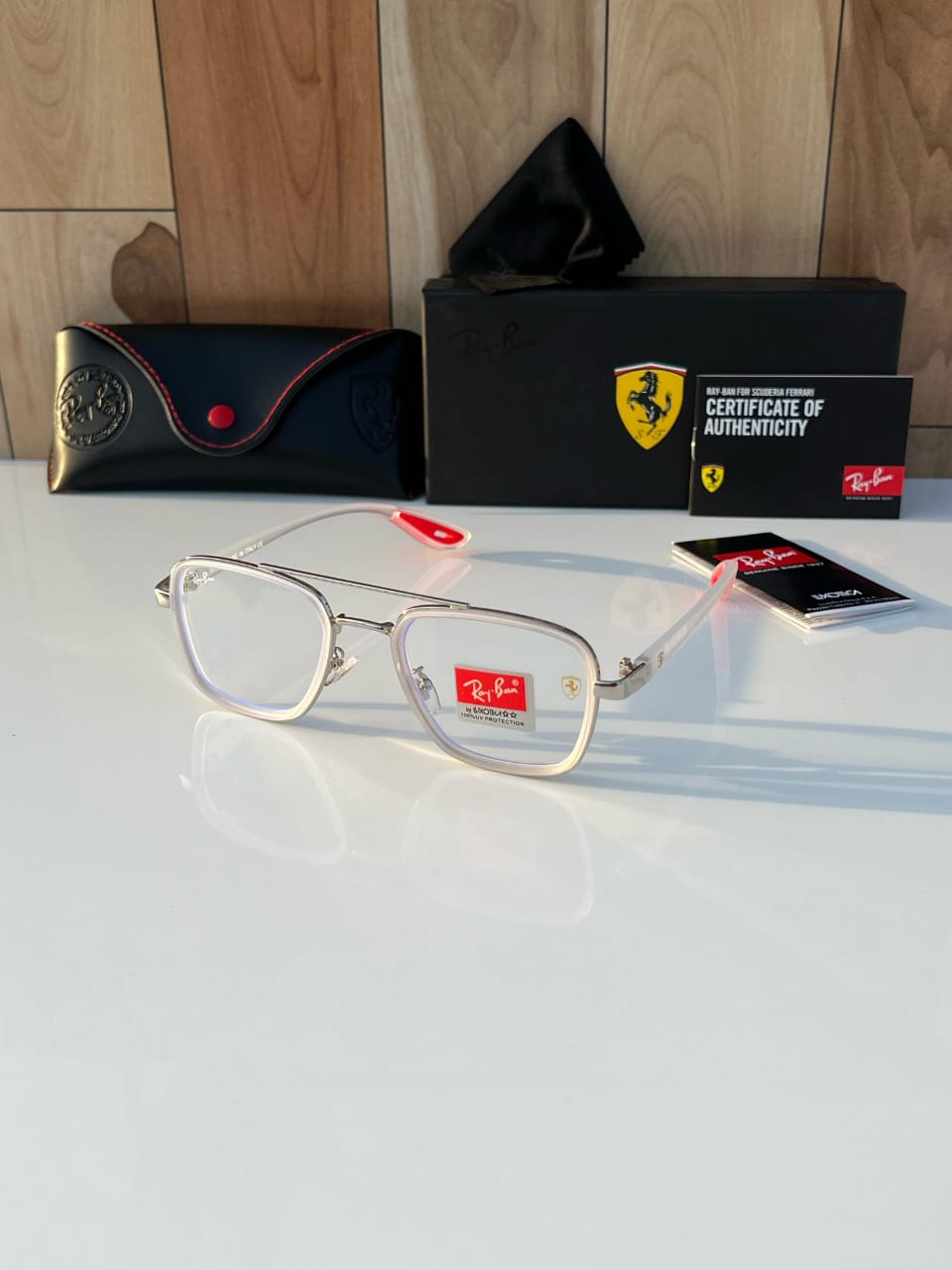 Rayban transparent sunglasses