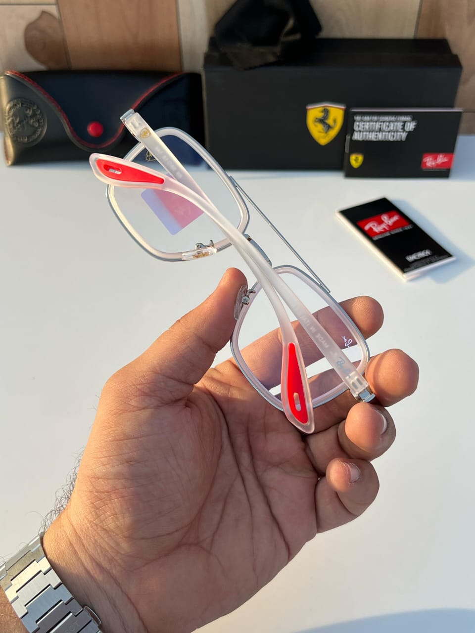 Rayban transparent sunglasses