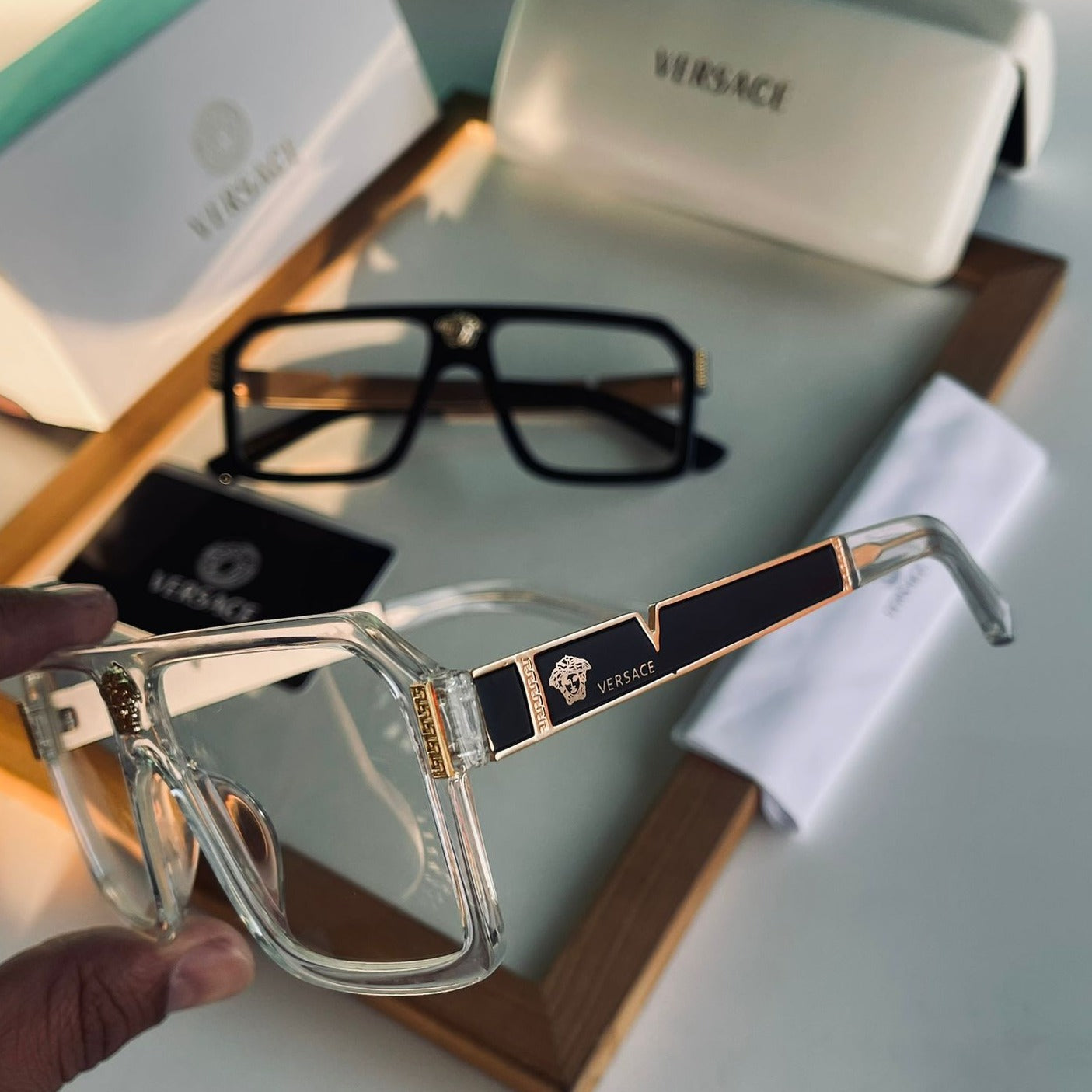 Vsache transparent unisex sunglasses - AmazingBaba