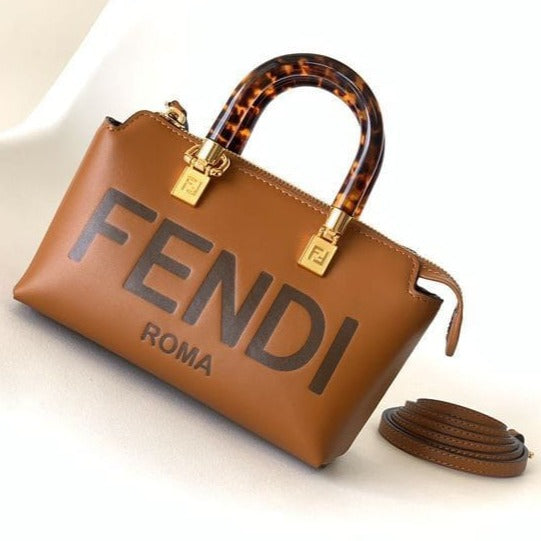 Ff Logo Stamp Boston Bag - AmazingBaba