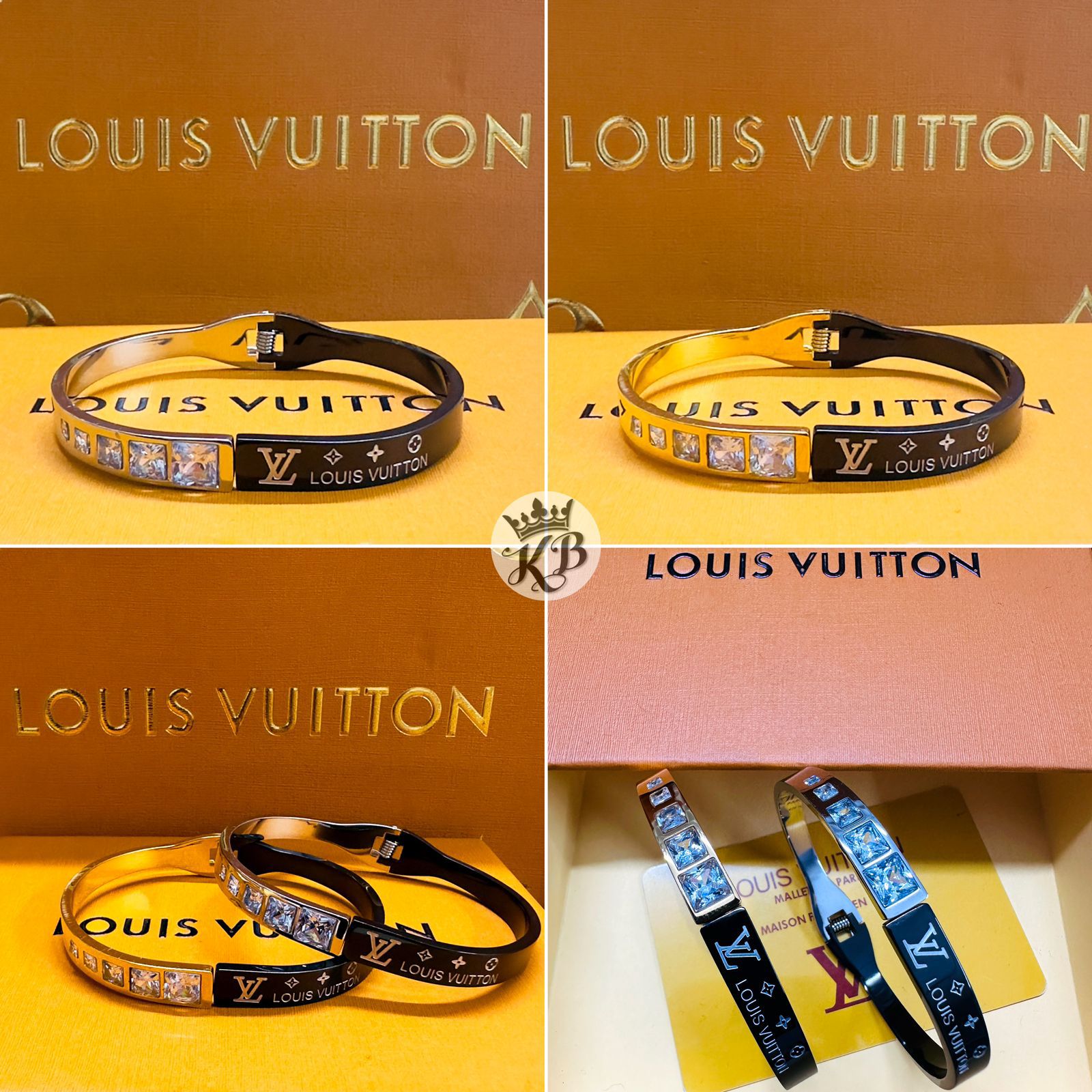 Amazing stud lv bracelet