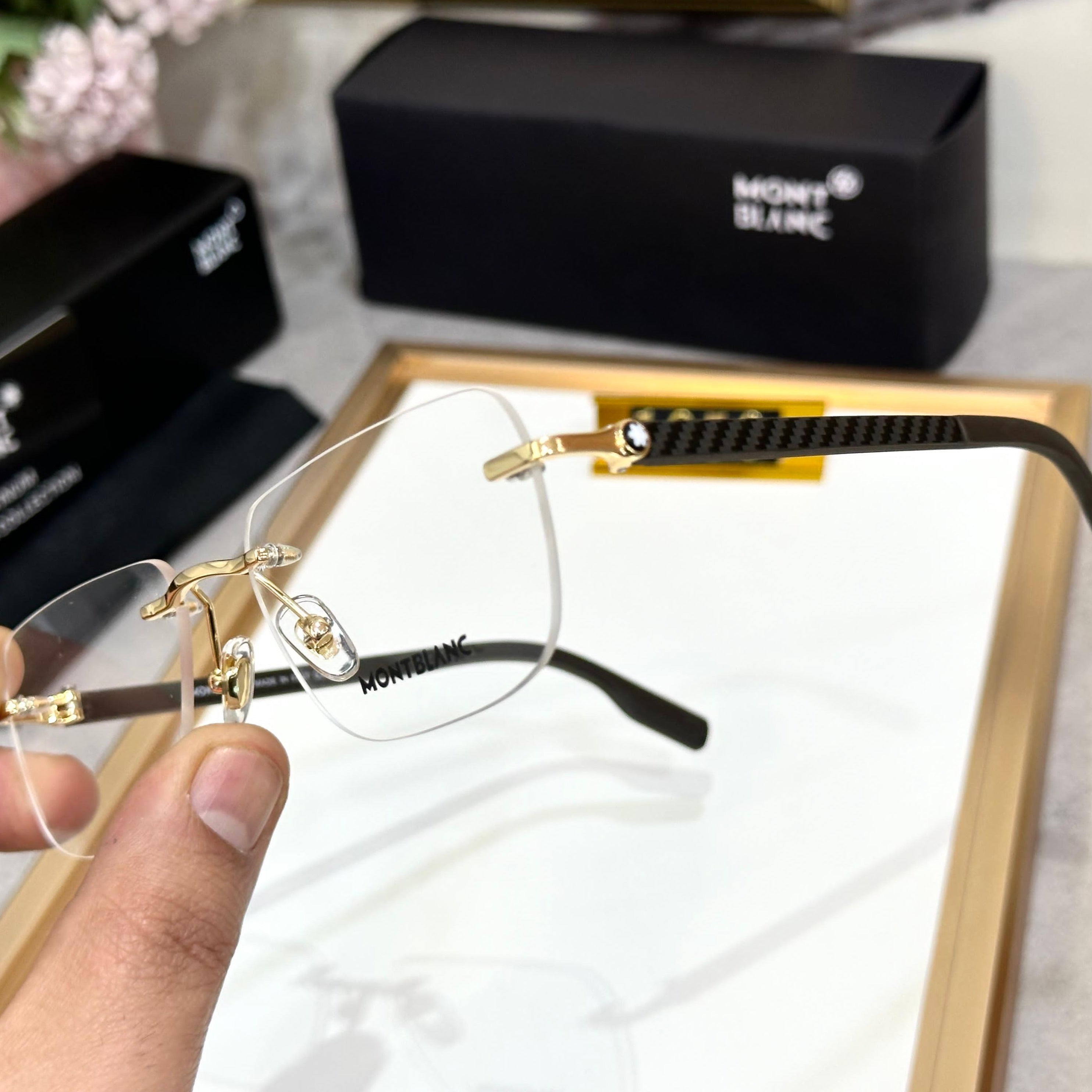 Amazing mb premium rimless sunglasses