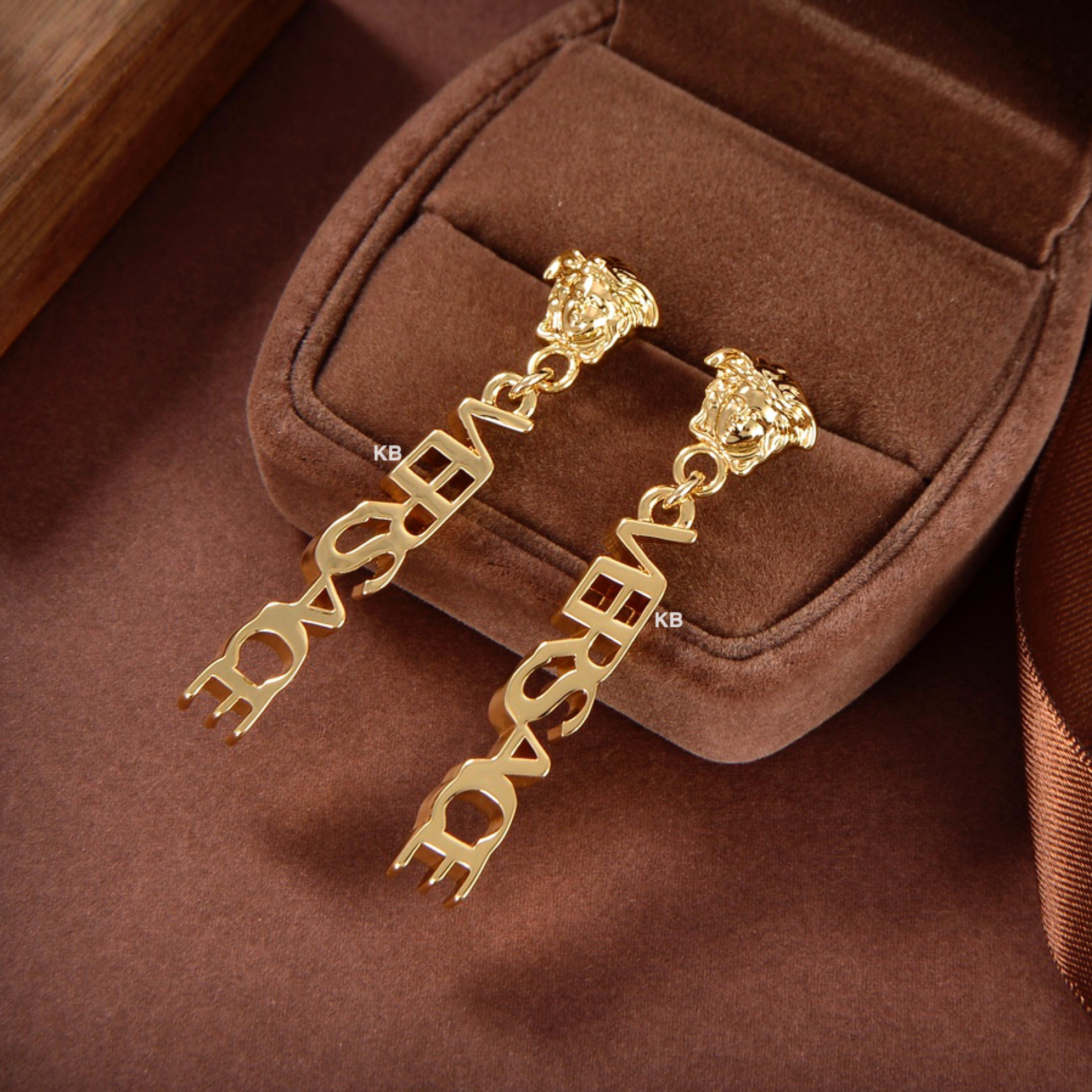 VC Logo Drop Earings - AmazingBaba