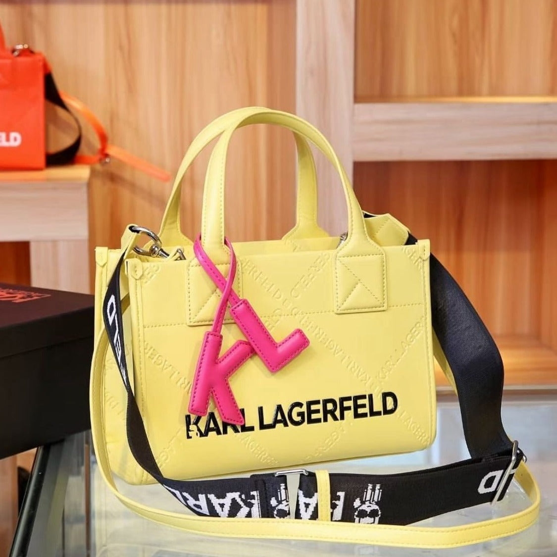 Lagerfeld Embossed Medium Bag - AmazingBaba