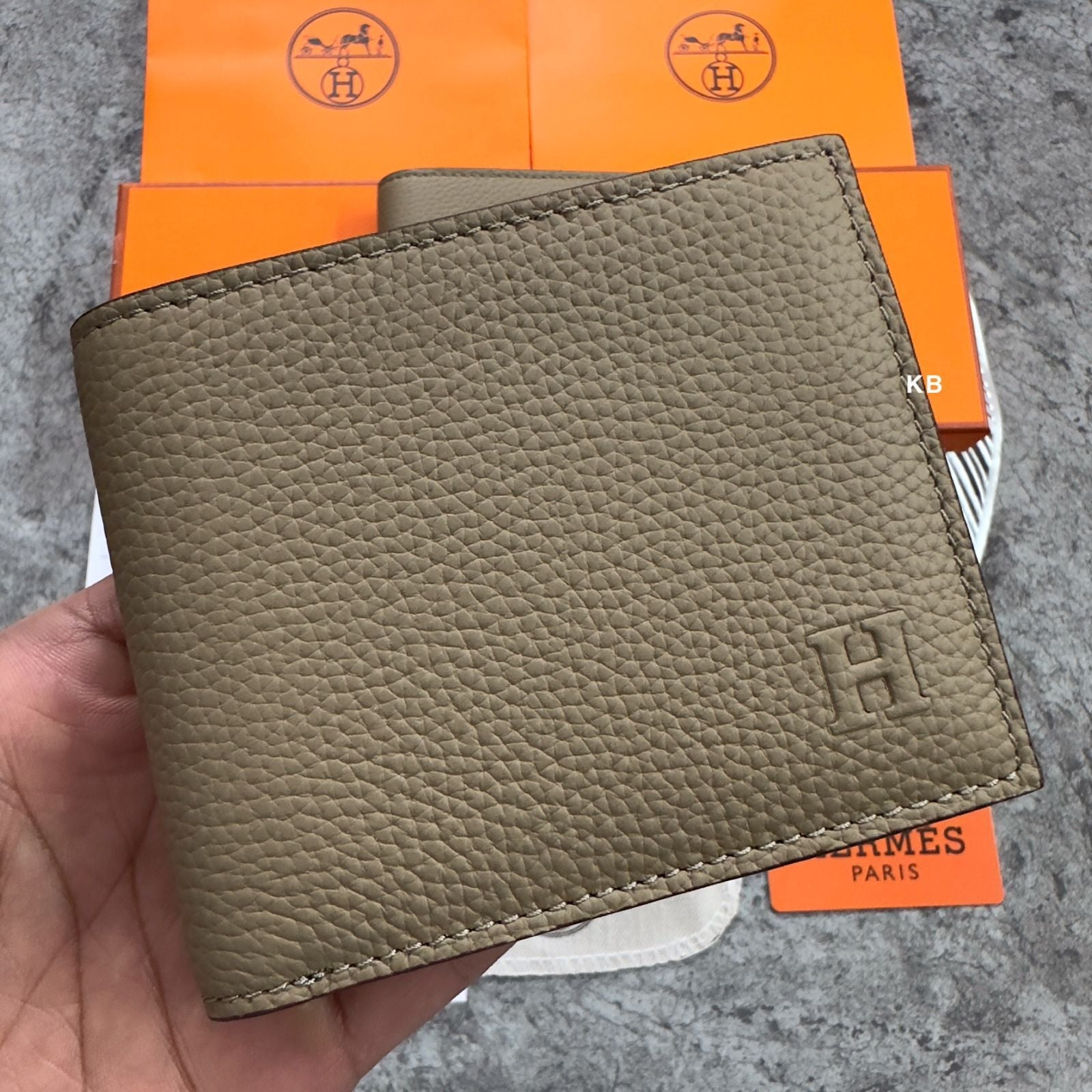 Herms compact wallet