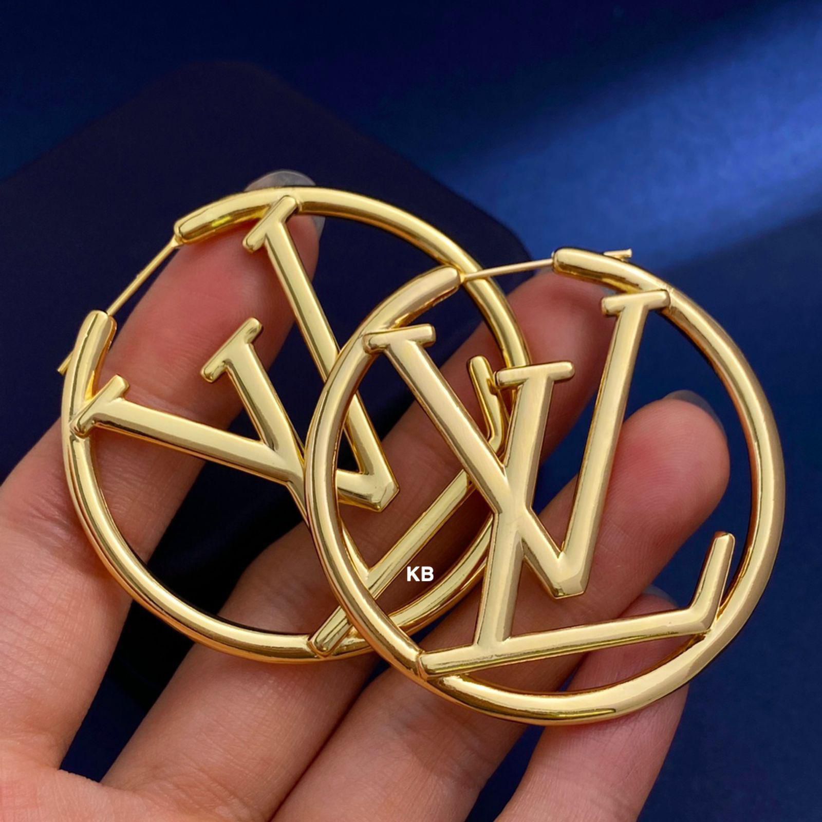 Lv hoop earrings