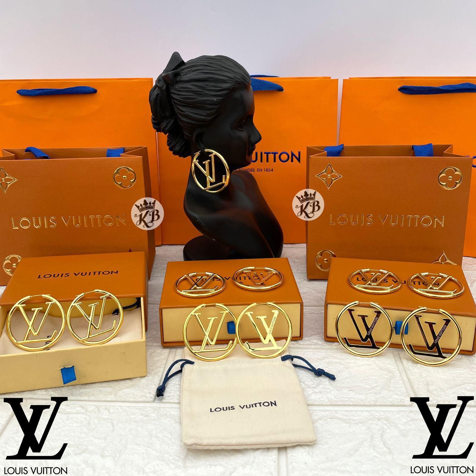 Lv hoop earrings