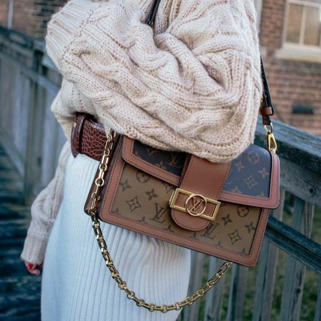 Lv Dauphine Premium Monogram Bag - AmazingBaba