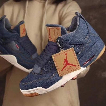Nk Air jardan 4 denim shoes