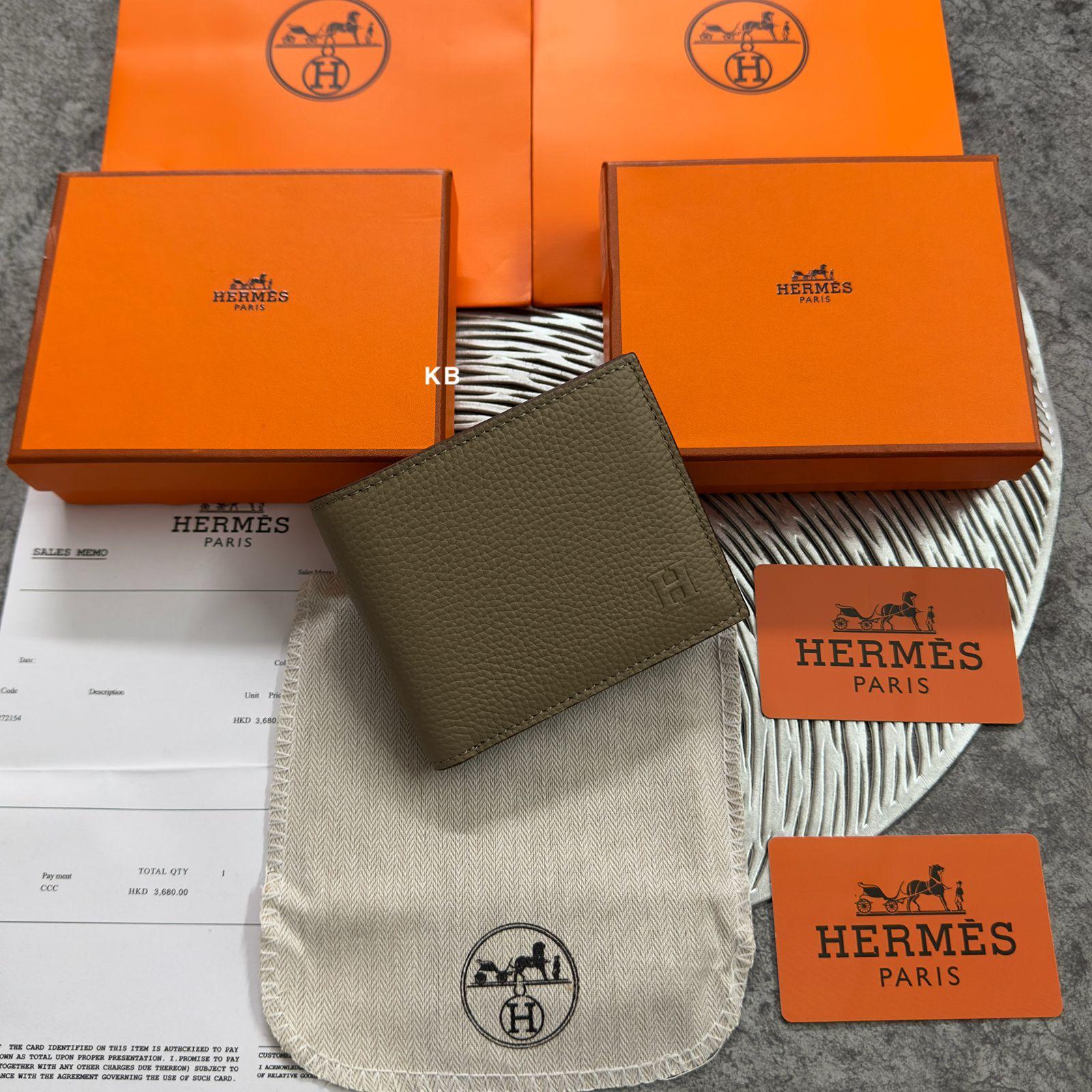 Herms compact wallet