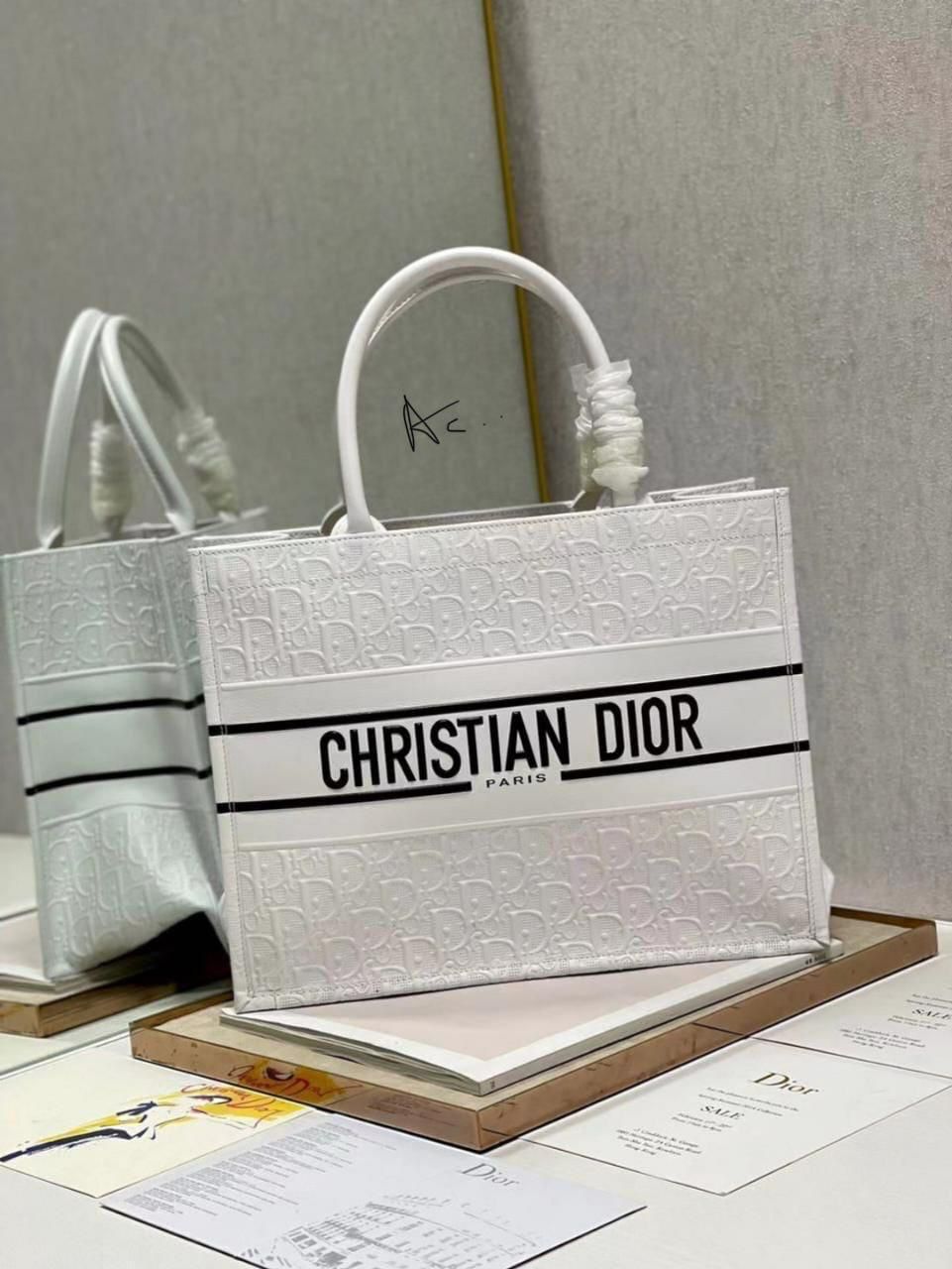 Cd leather book tote bag - AmazingBaba