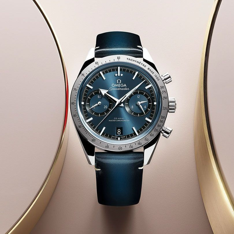 Omg speed master 57 silver watch