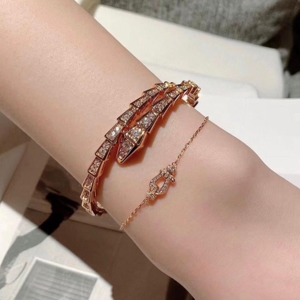 Amazing quality vgari Serpenti viper hand bracelet - AmazingBaba