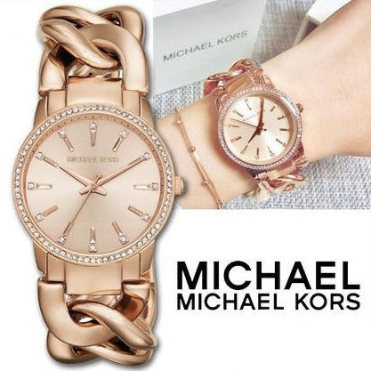 MK premium rose gold luxury watch - AmazingBaba
