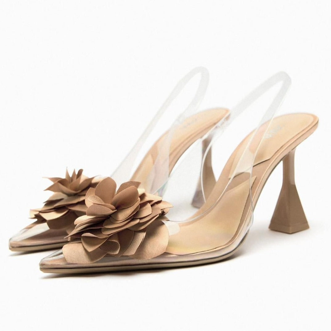 Amazing transparent rose pumps - AmazingBaba