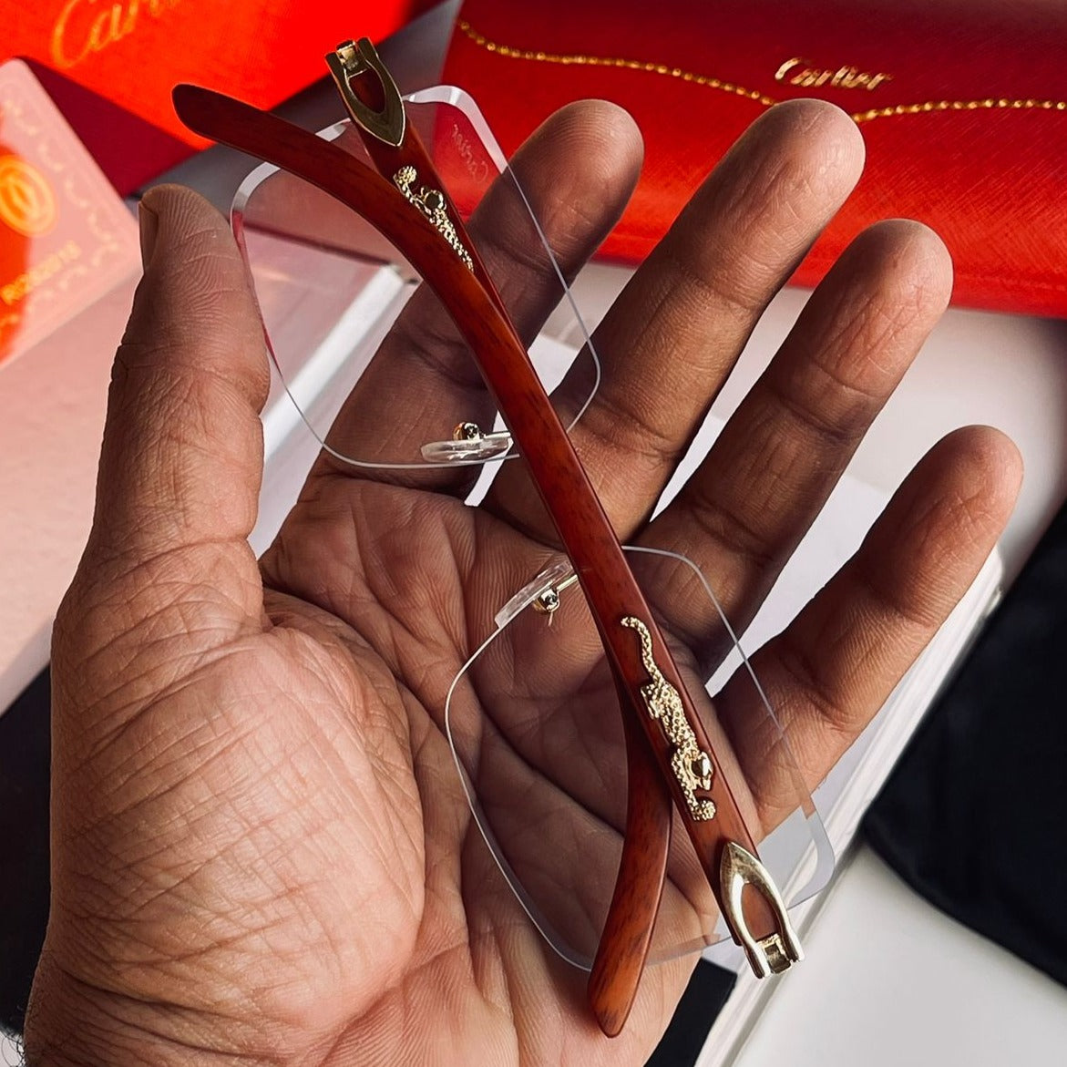 Ctr transparent luxury unisex sunglasses