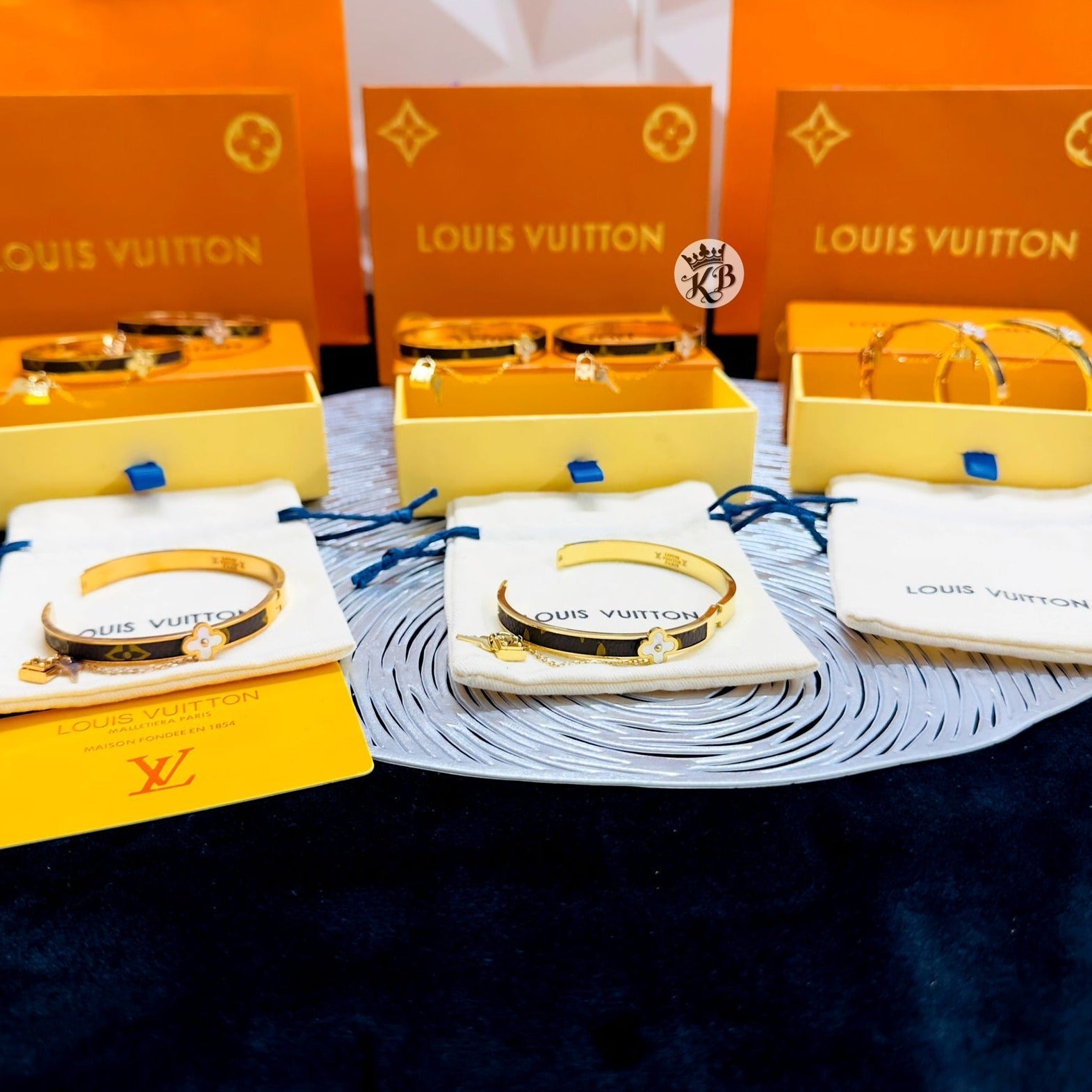 Amazing lv premium initial bracelet