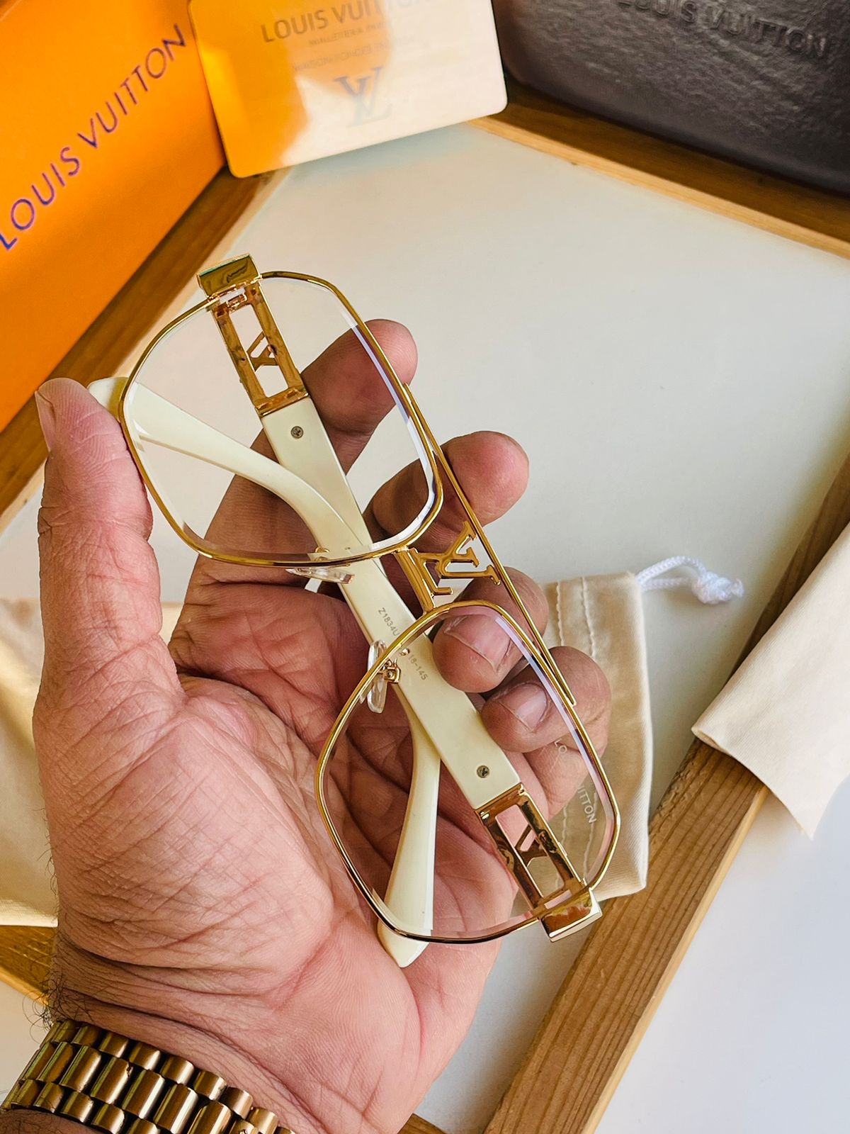 Lv premium transparent unisex luxury sunglasses - AmazingBaba