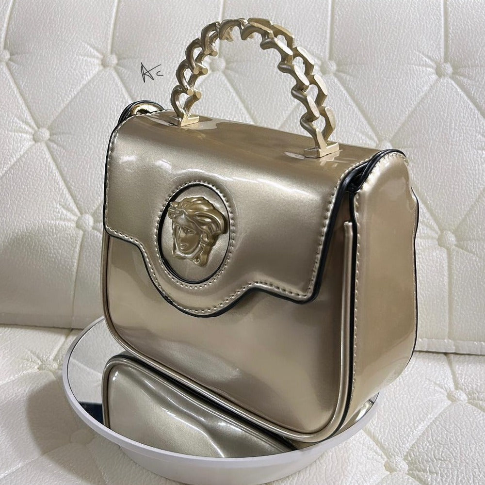 Patent Leather ‘LaMedusa’ small Patent  leather Bag