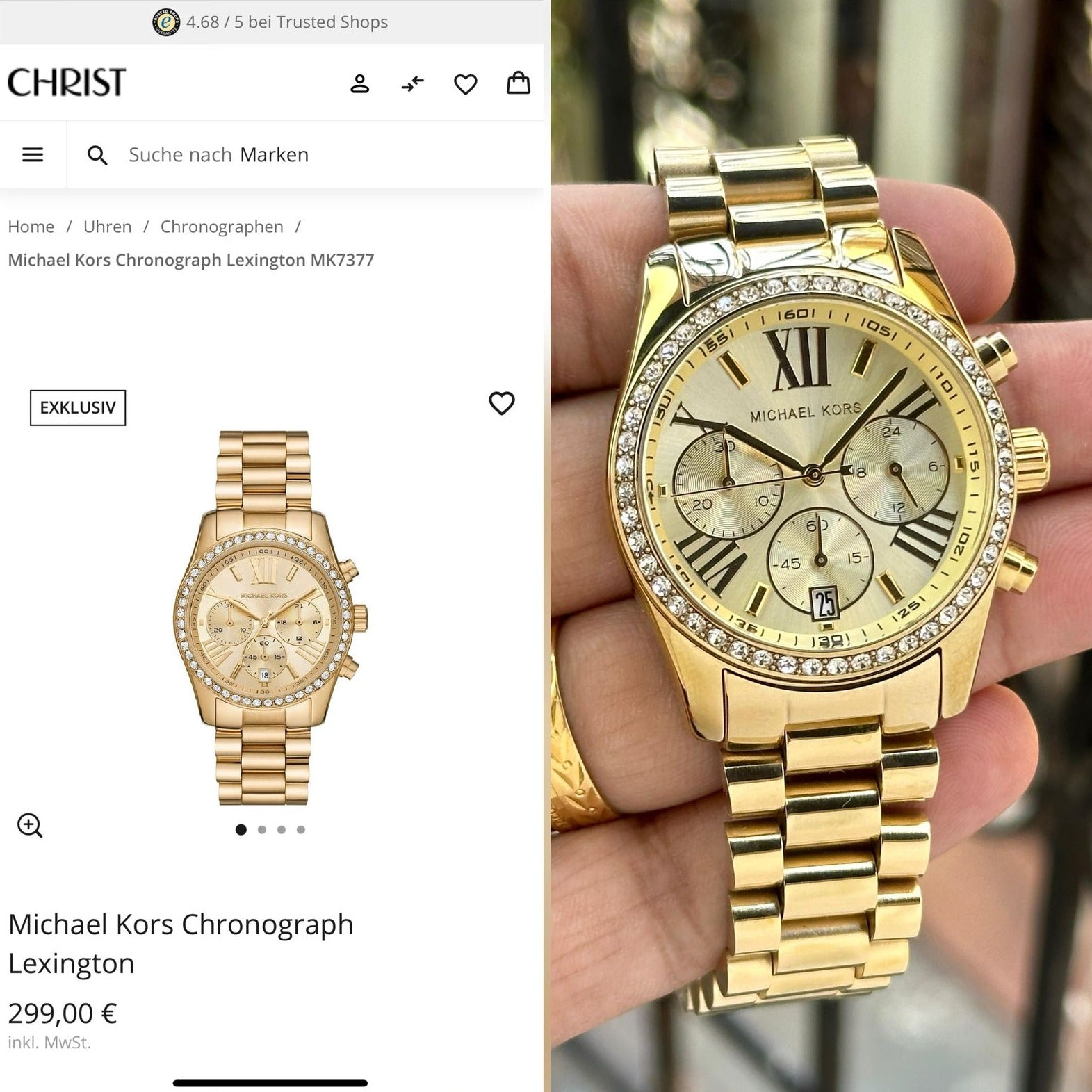 Amazing fashionable MK classic women watch