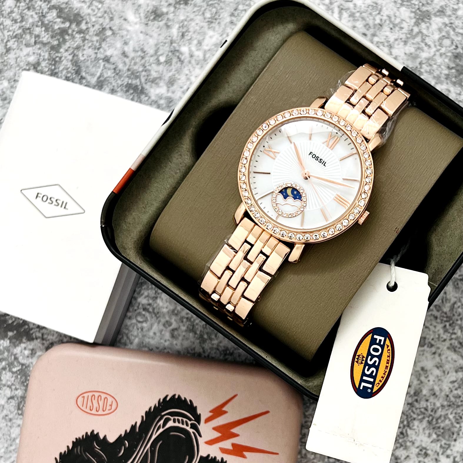 Fssl Jacqueline Sun Moon Watch - AmazingBaba