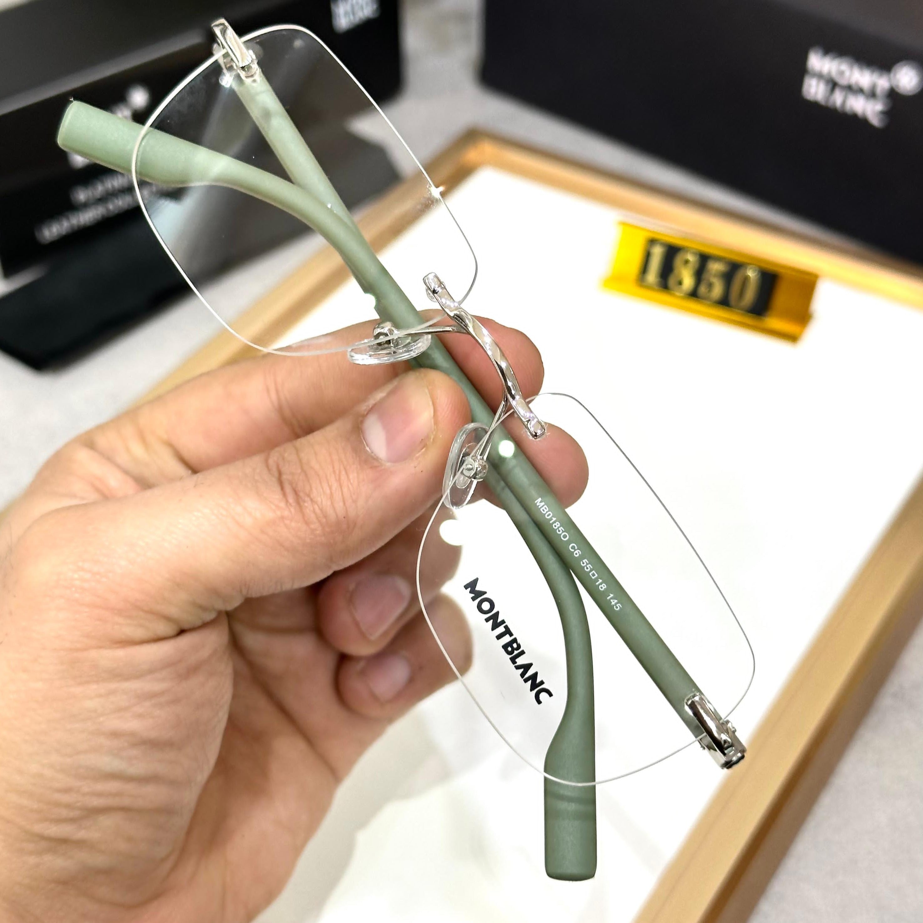 Amazing mb premium rimless sunglasses