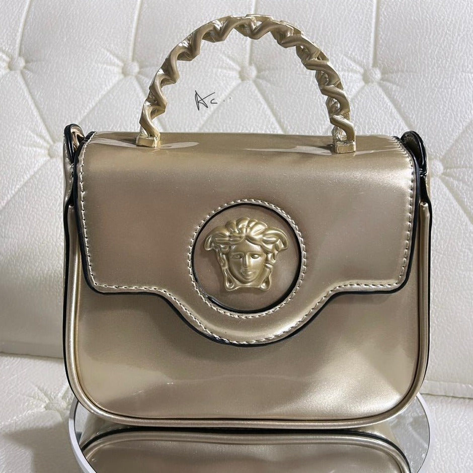 Patent Leather ‘LaMedusa’ small Patent  leather Bag