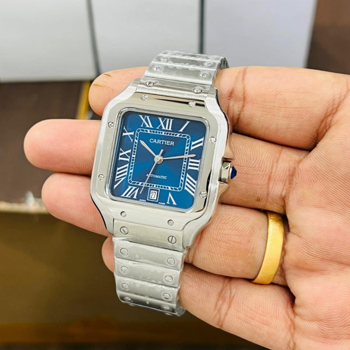 Ctr premium Santos luxury watch - AmazingBaba