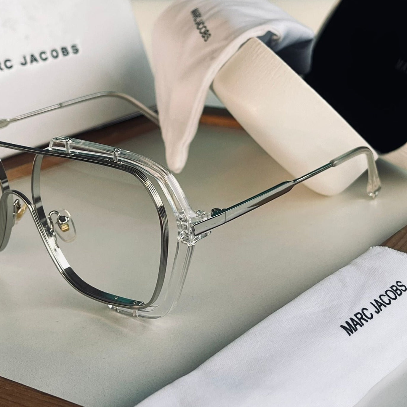 Amazing Premium mj Transparent Unisex lens sunglasses - AmazingBaba