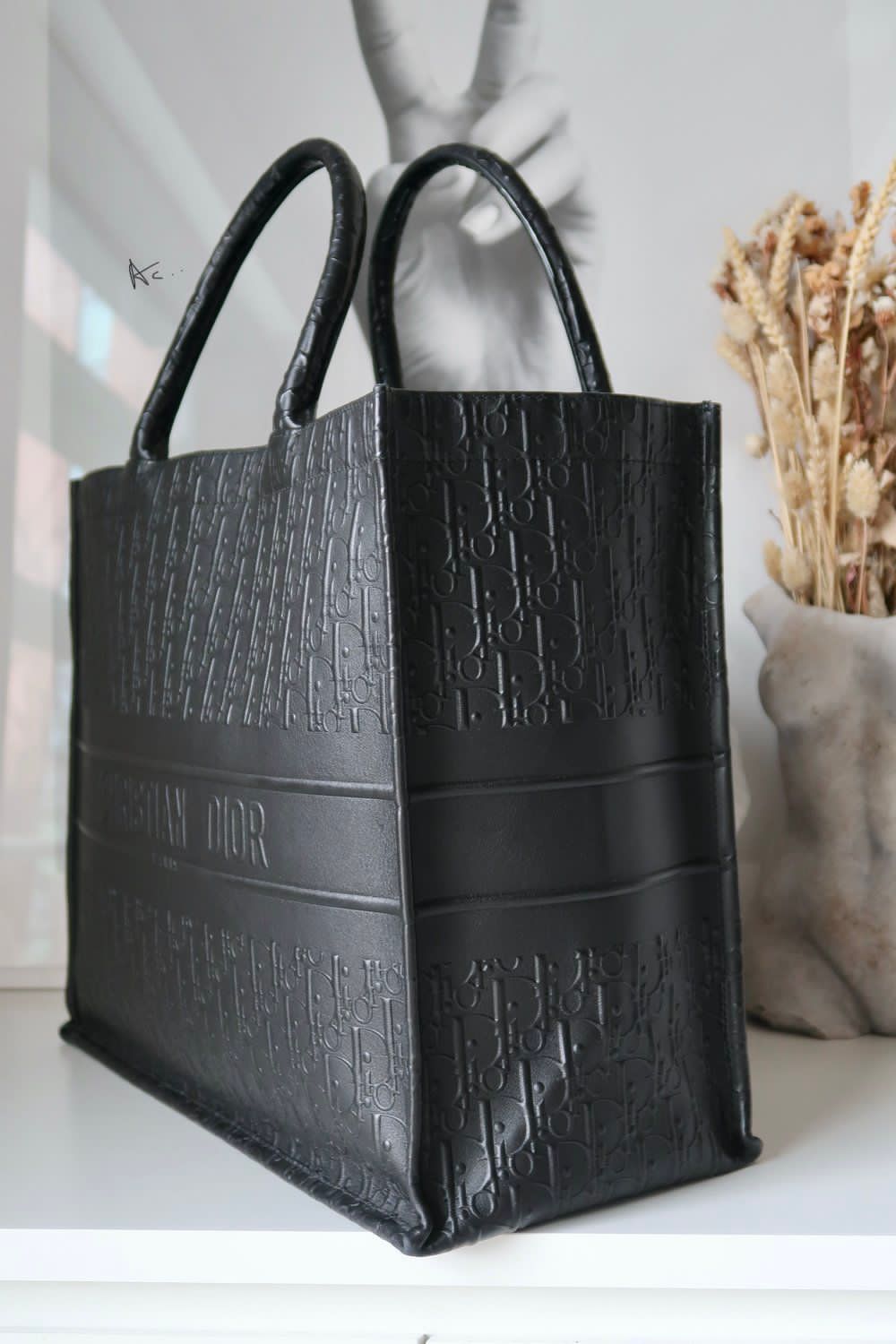 Cd leather book tote bag - AmazingBaba