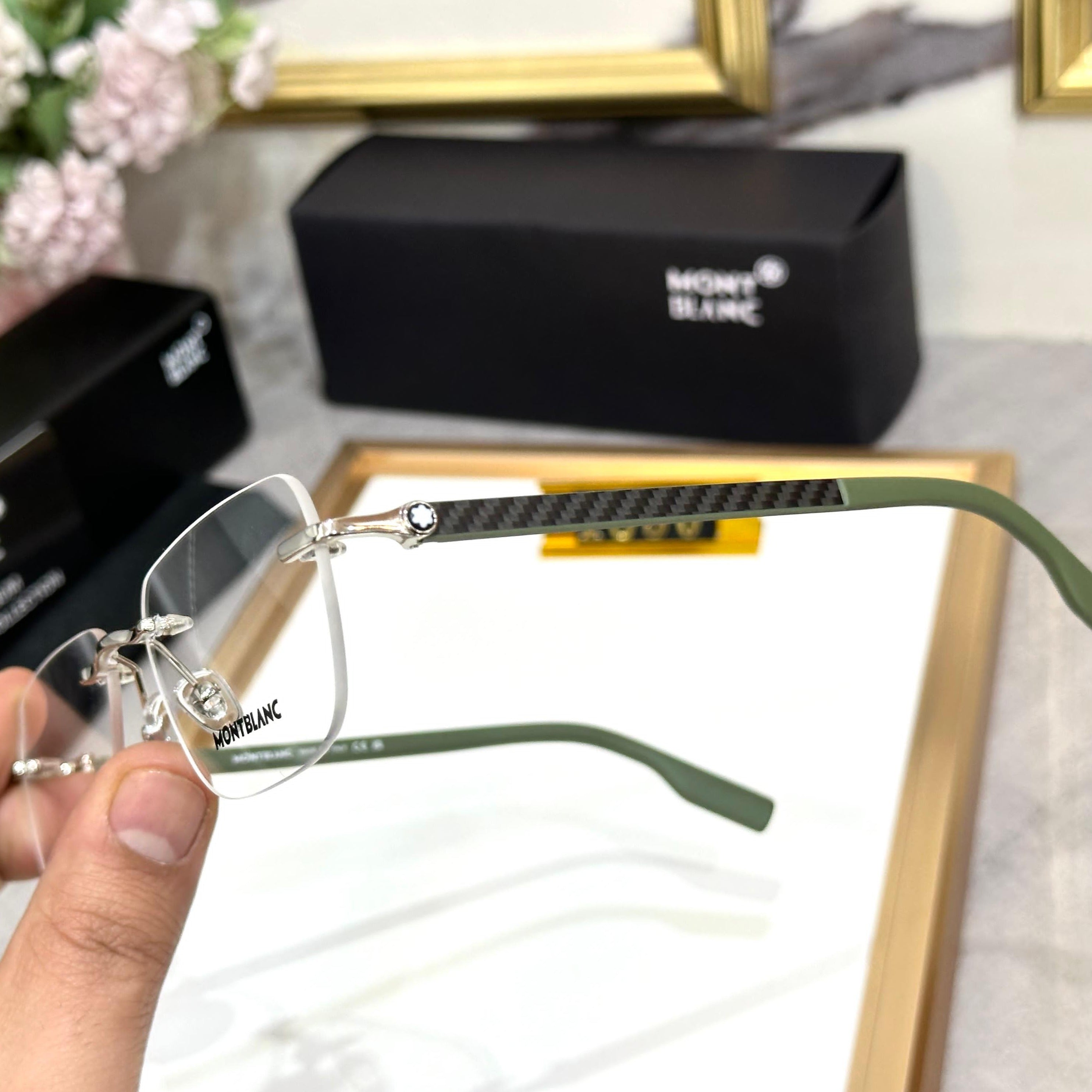 Amazing mb premium rimless sunglasses