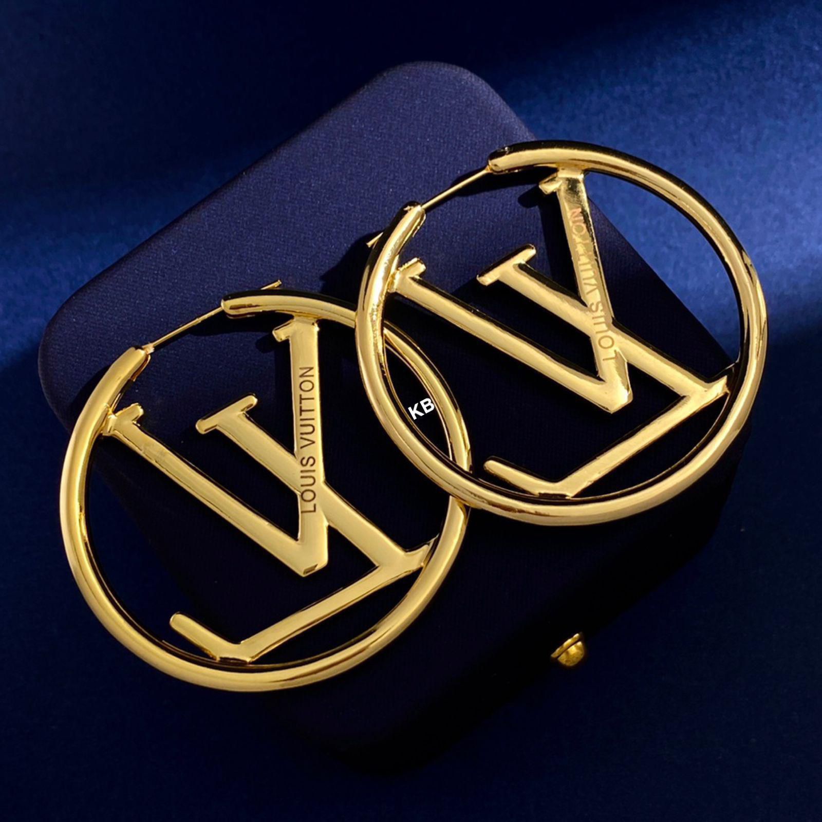 Lv hoop earrings