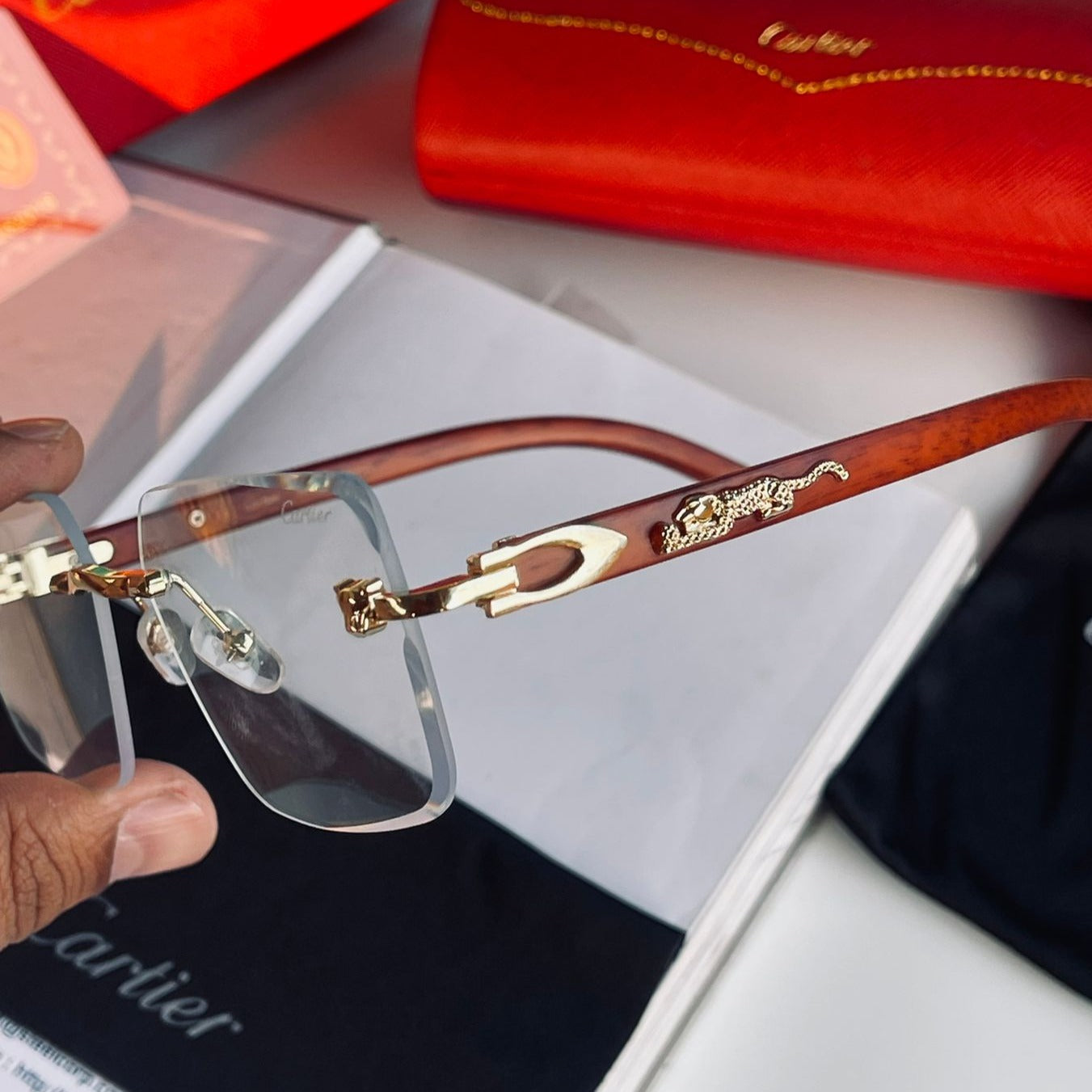 Ctr transparent luxury unisex sunglasses - AmazingBaba