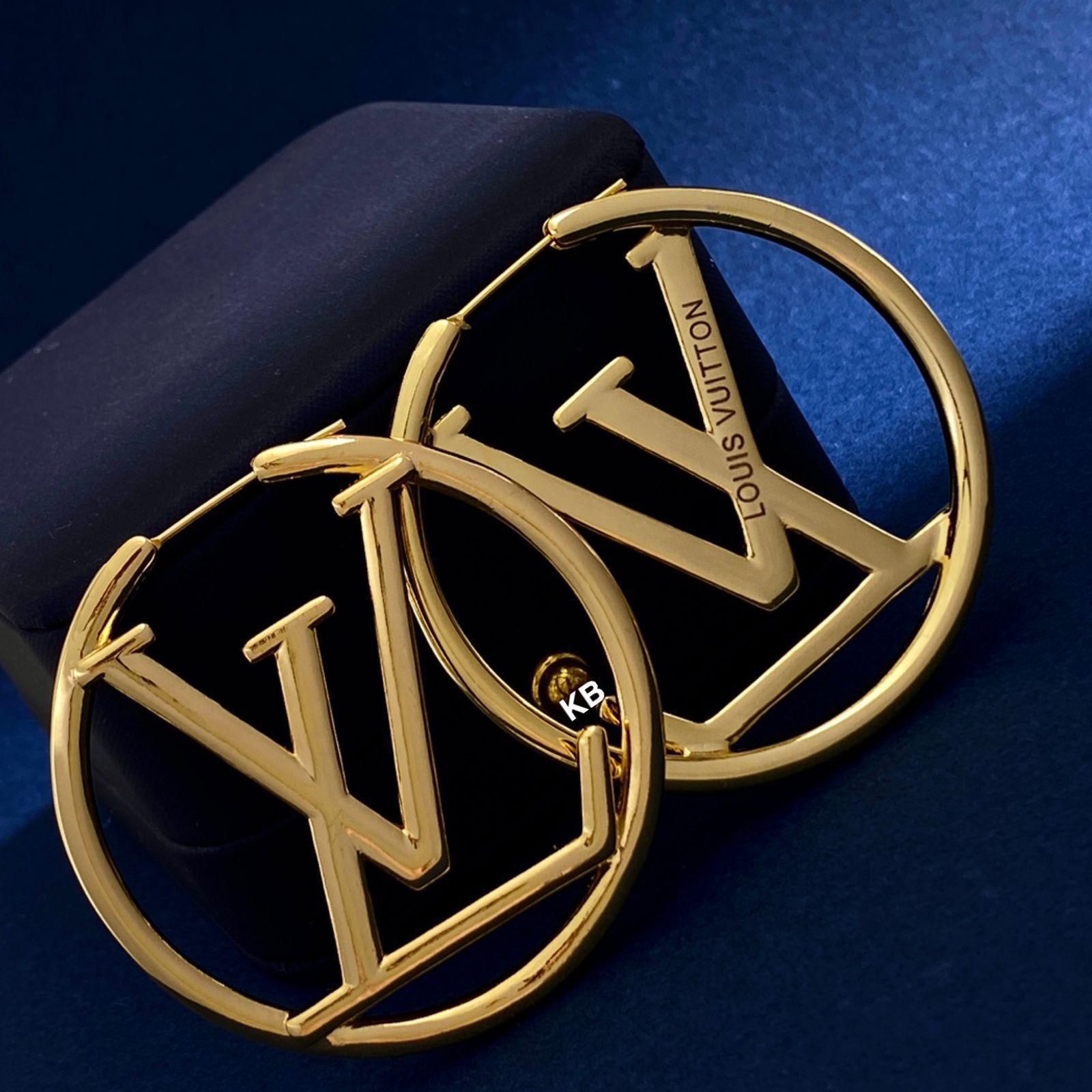 Lv hoop earrings