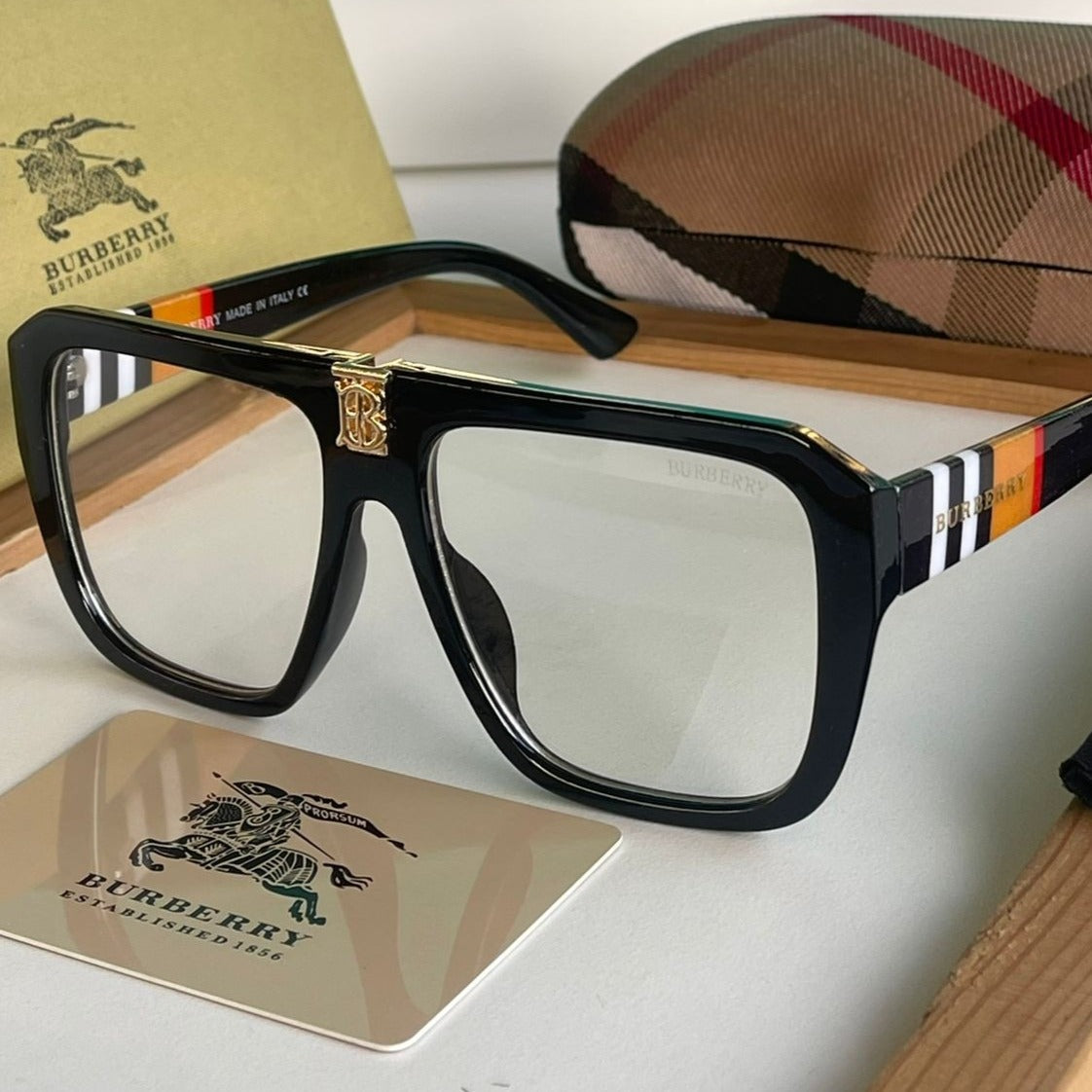 Brbry transparent lens sunglasses - AmazingBaba