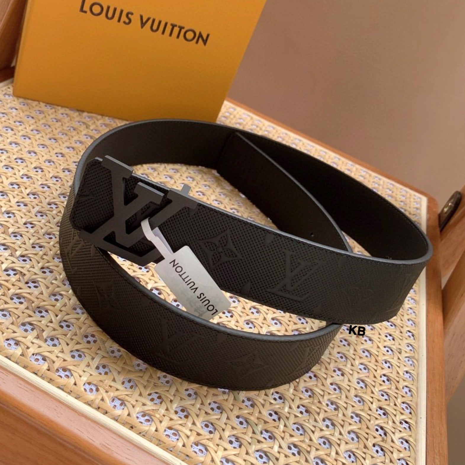 Lv unisex initials unisex belt