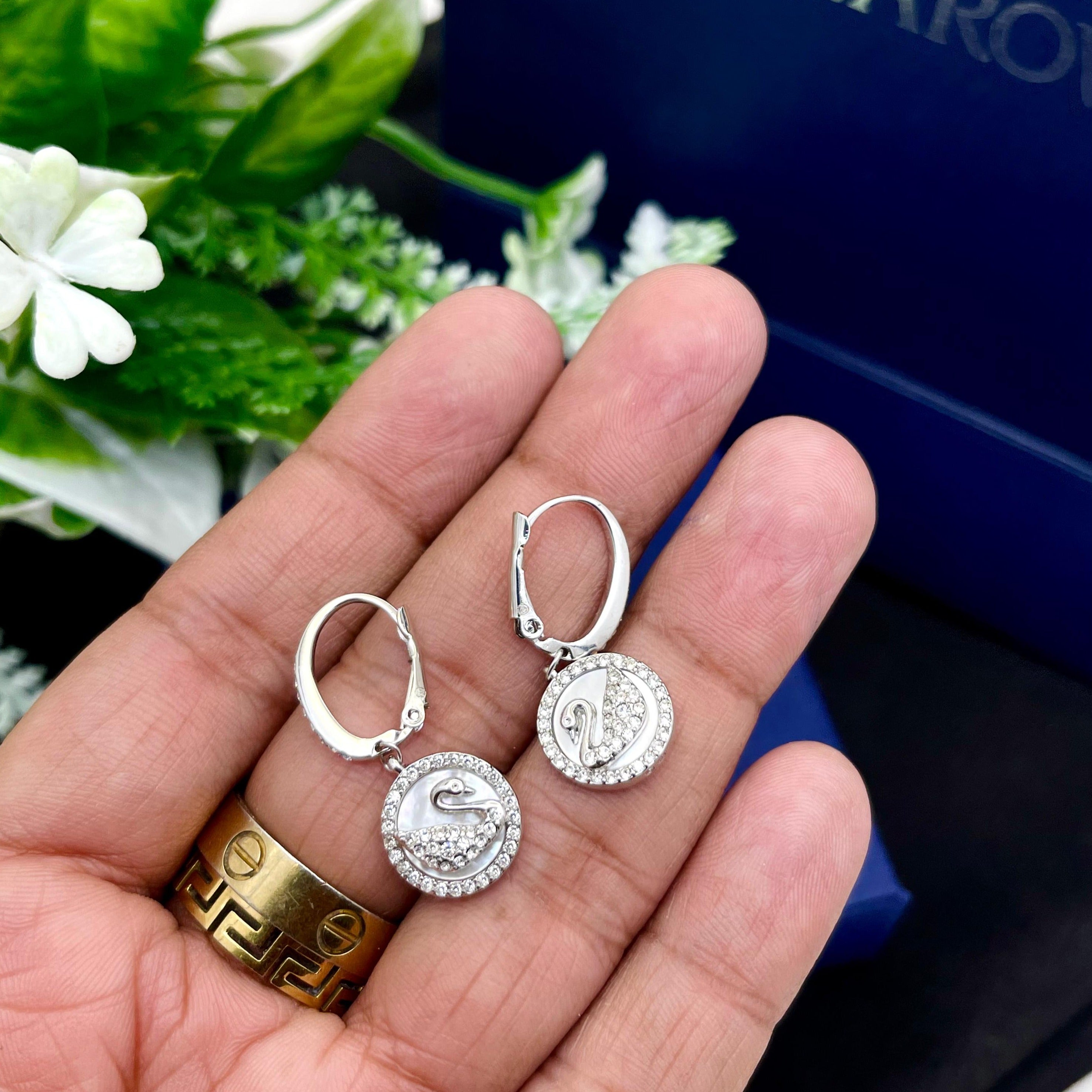 Amazing Iconic Swan Drop Earrings