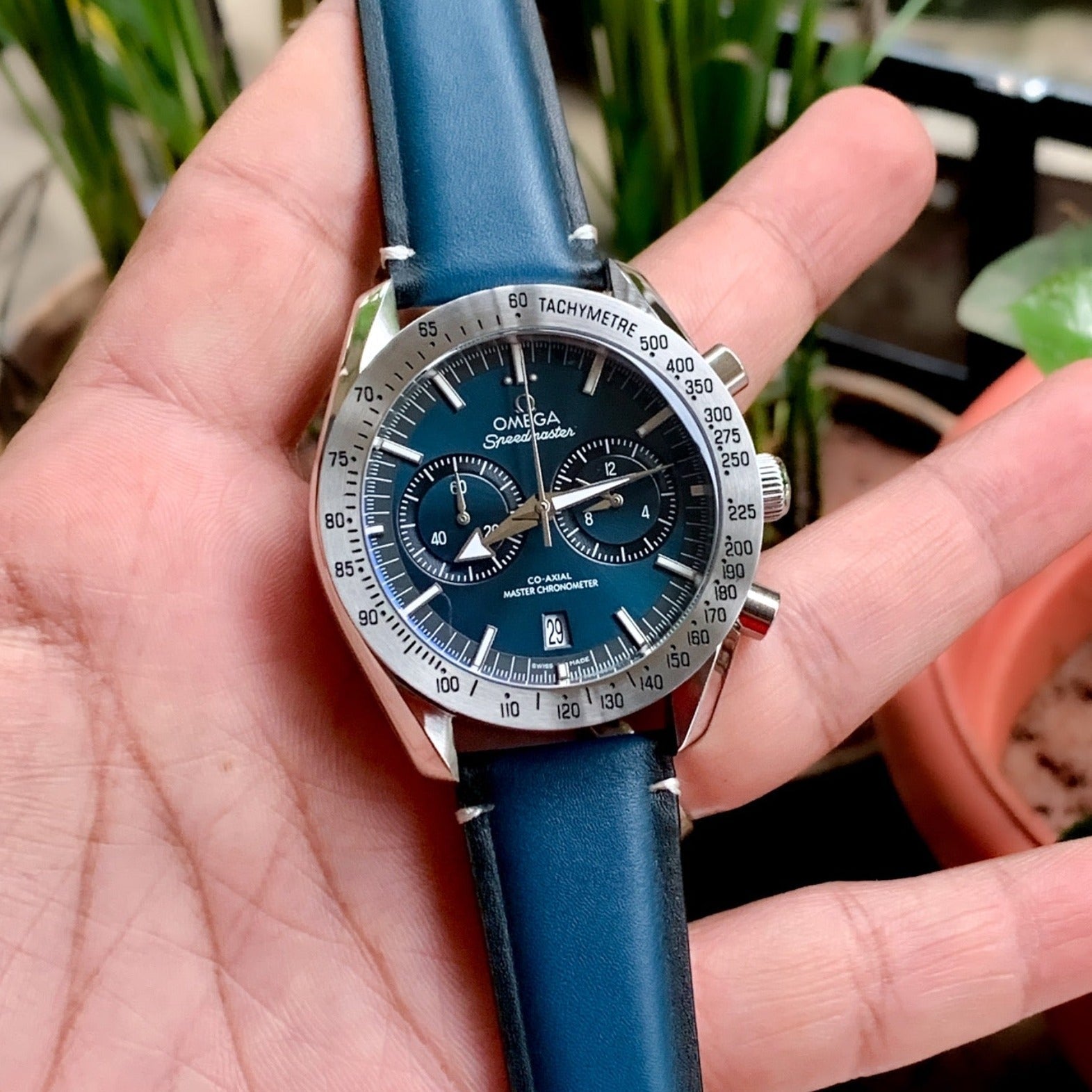 Omg speed master 57 silver watch