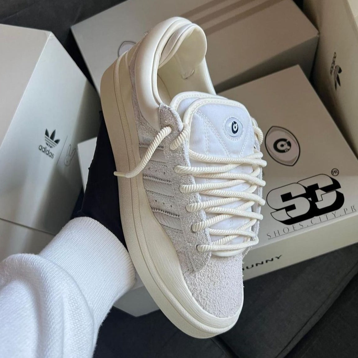 Ad bad bunny campus light shoes - AmazingBaba