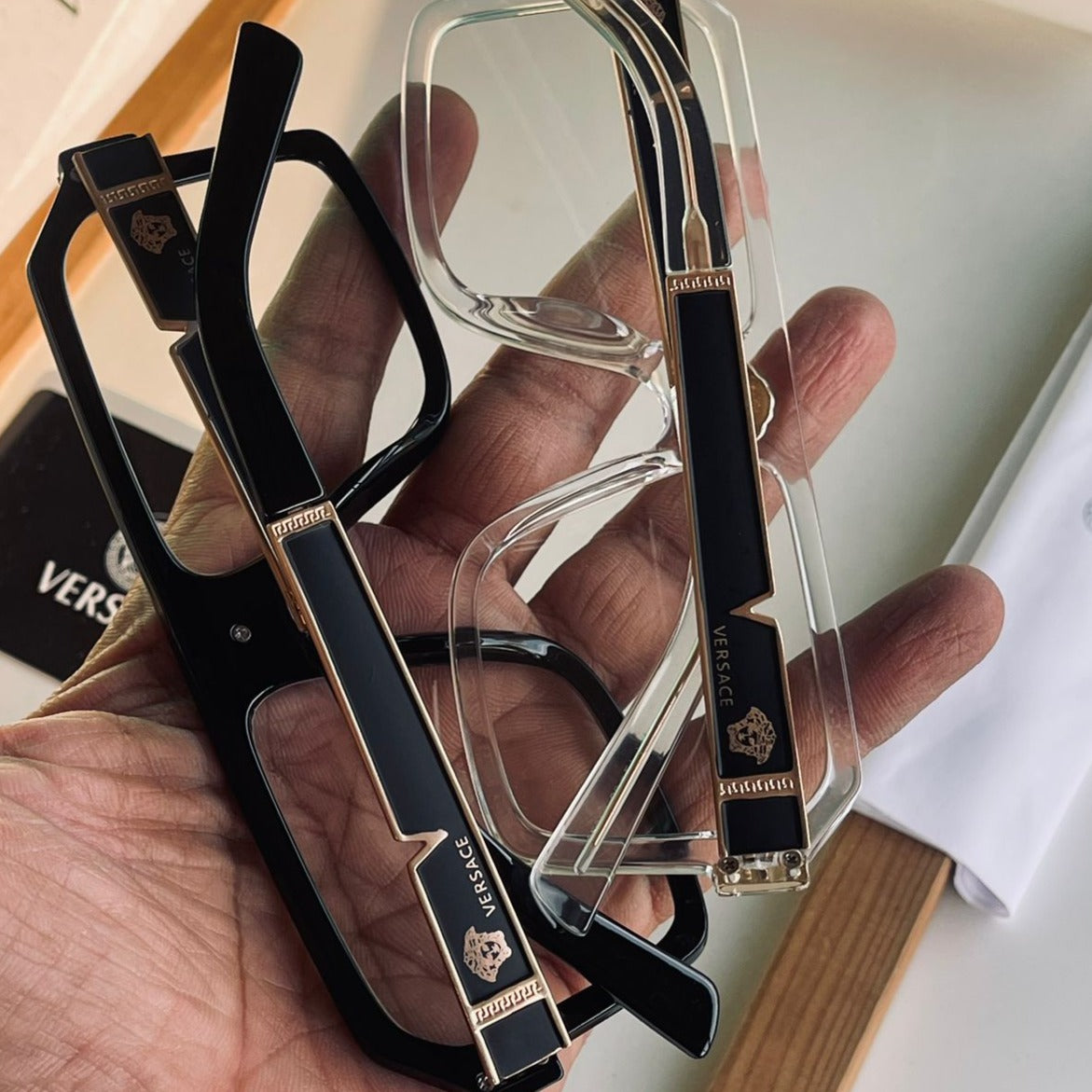 Vsache transparent unisex sunglasses