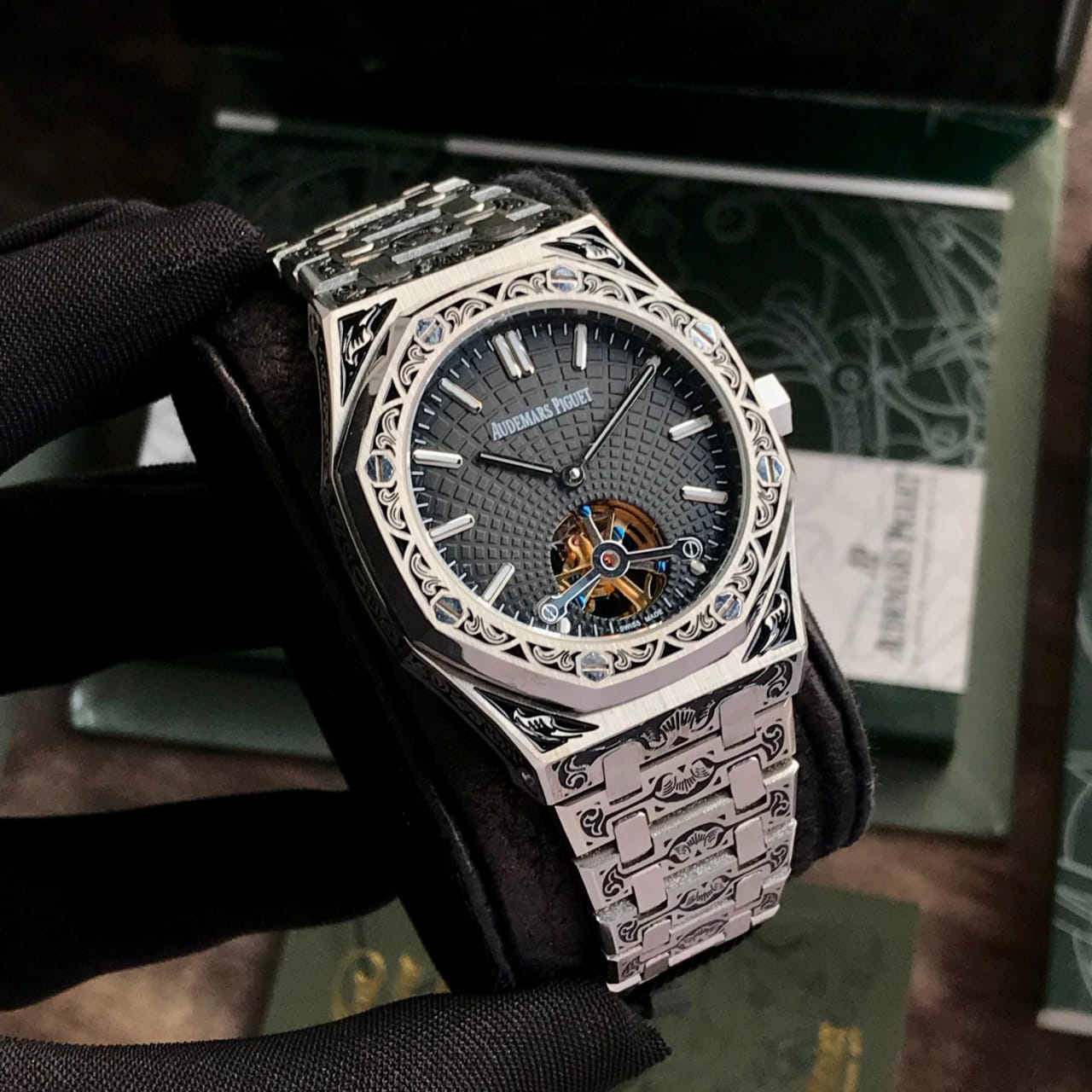 Amazing Double Balance Wheel Openworked watch