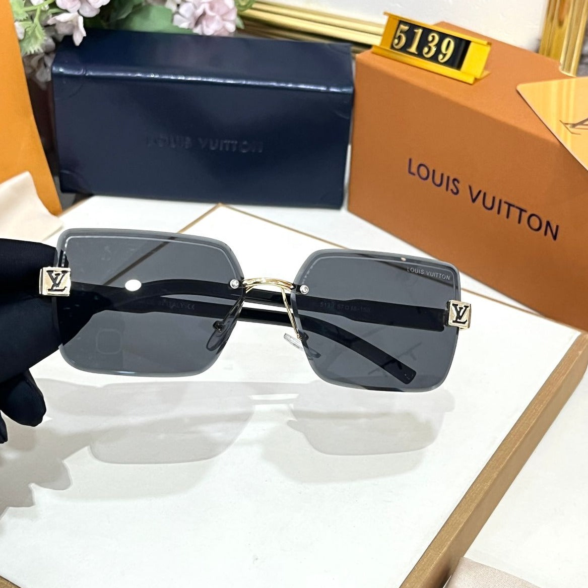 Amazing Lv Rimless Premium Sunglasses - AmazingBaba