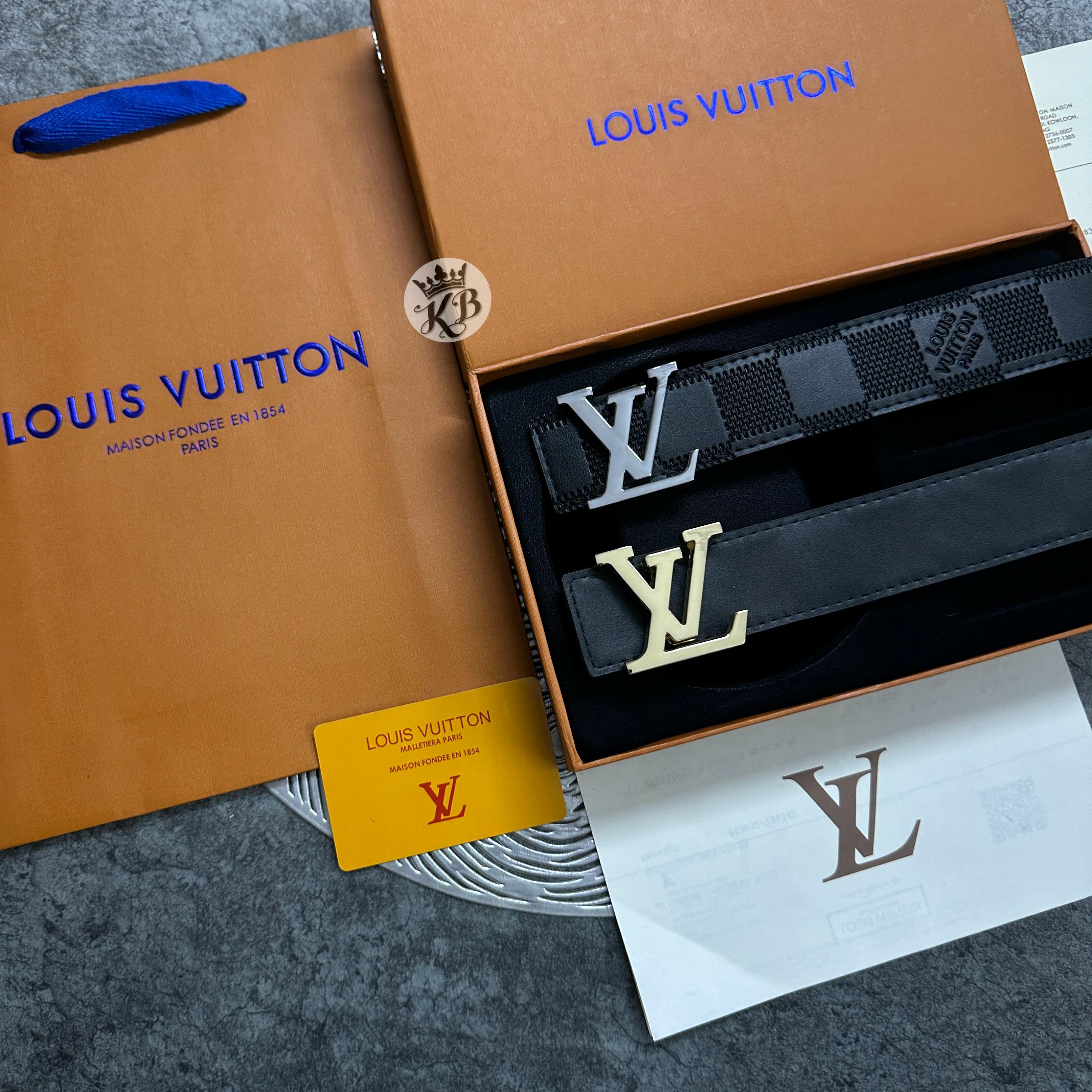 Lv double buckle set belt